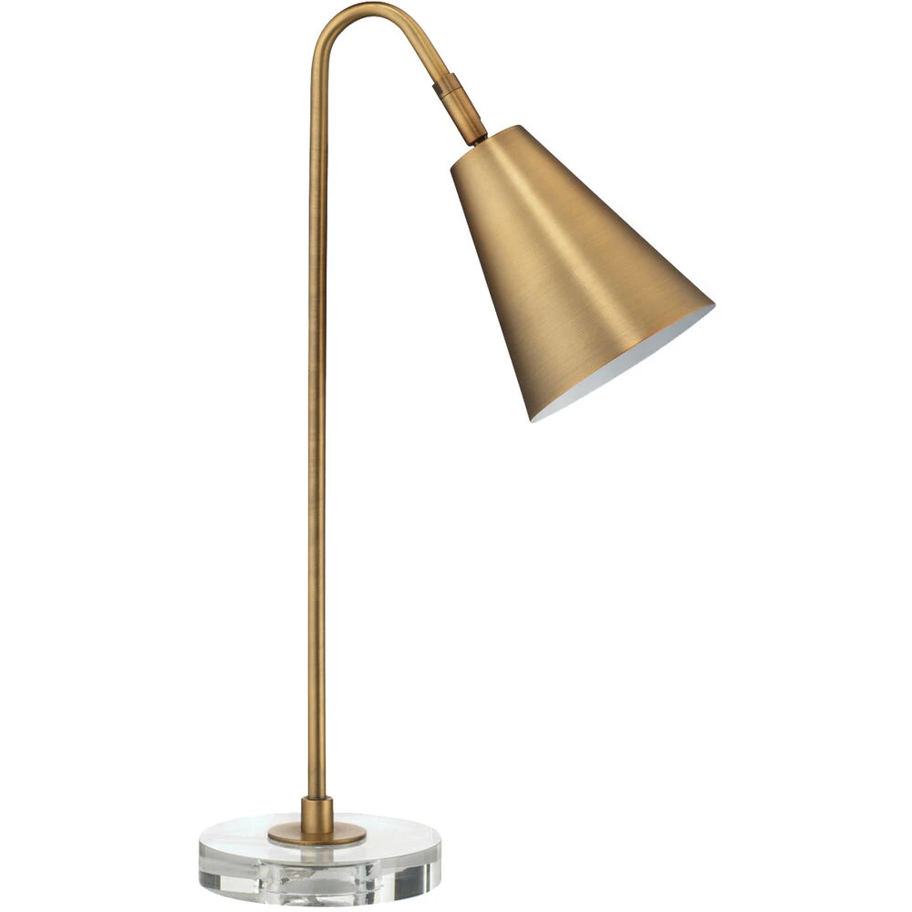 Gazette 20 Inch 60.00 Watt Antique Brass Task Lamp Portable Light