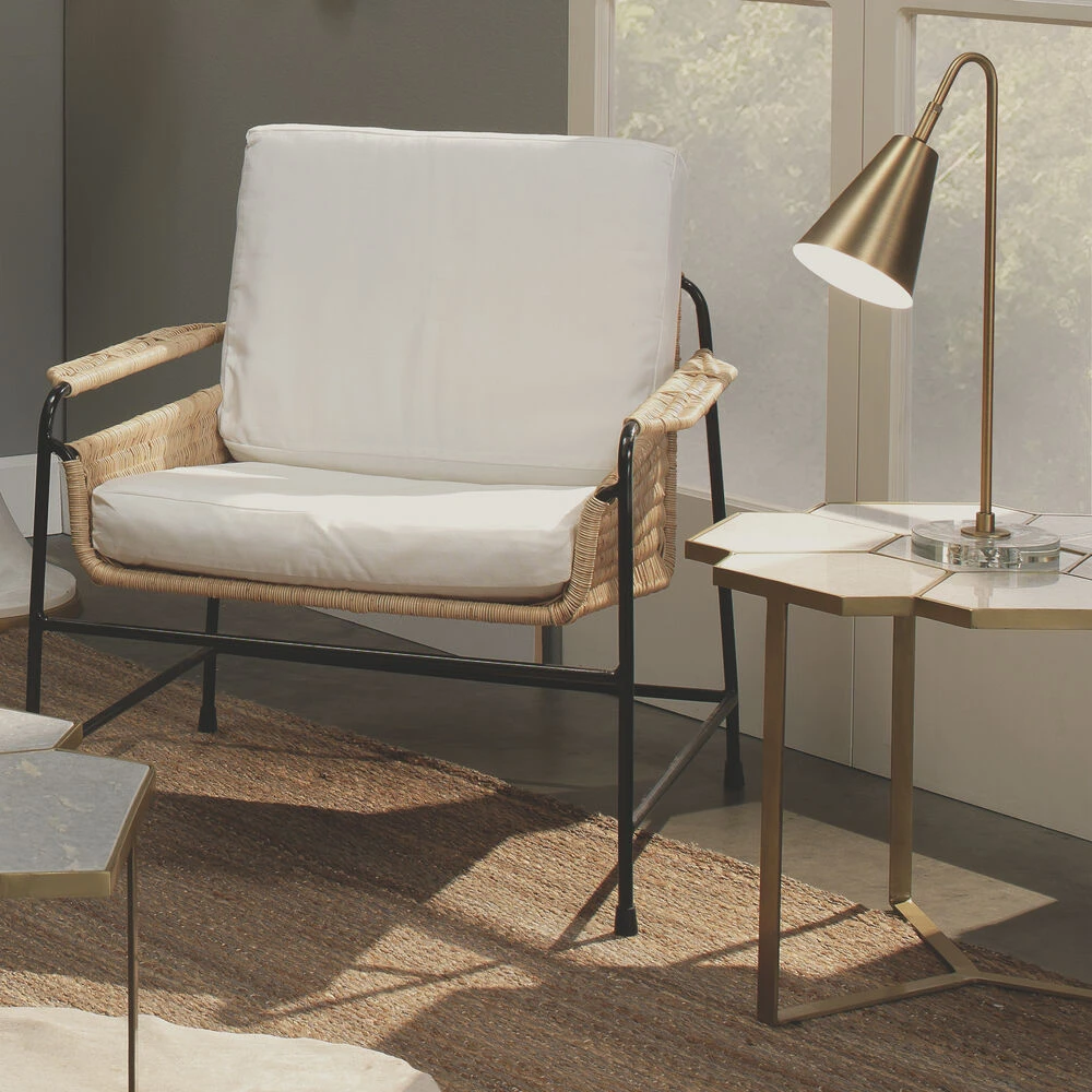 Gazette 20 Inch 60.00 Watt Antique Brass Task Lamp Portable Light - Image 2