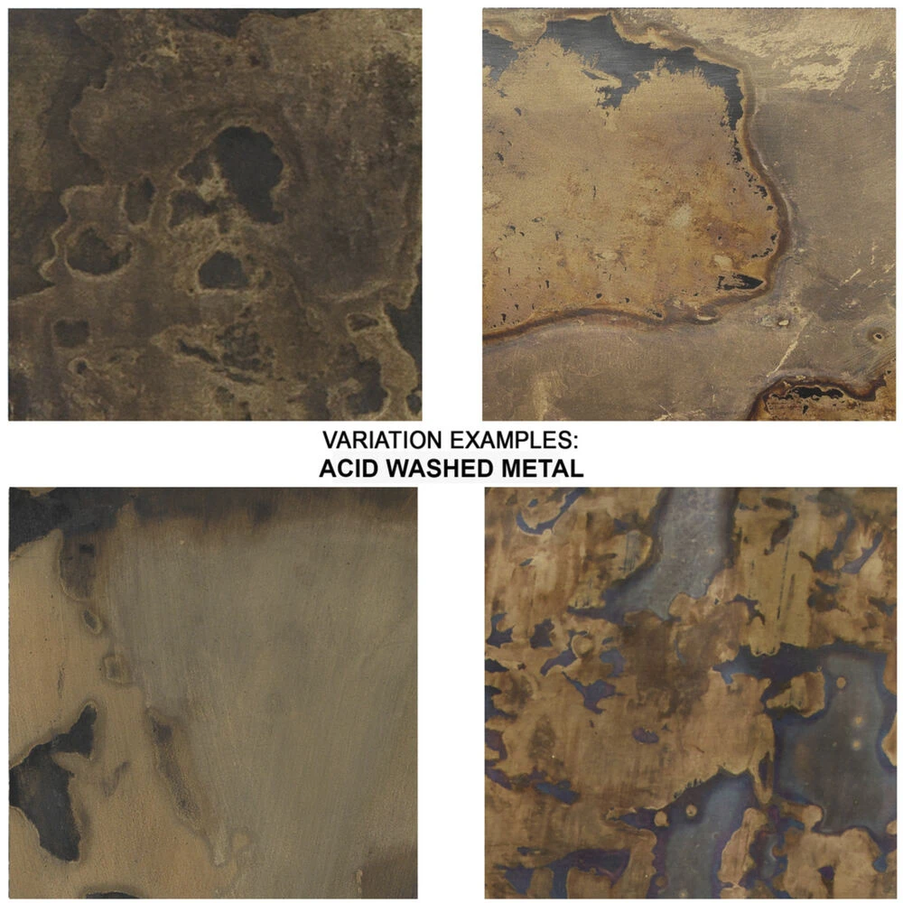 Charlemagne 48 X 15 Inch Acid Washed Metal Console Table - Image 7