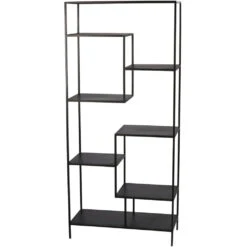 Element 80 X 36 X 16 Inch Black Iron Etagere