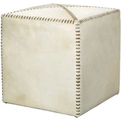 Leather And Hide Ottoman & Stool