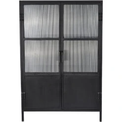 Vitrino Black 2 Door Dresser