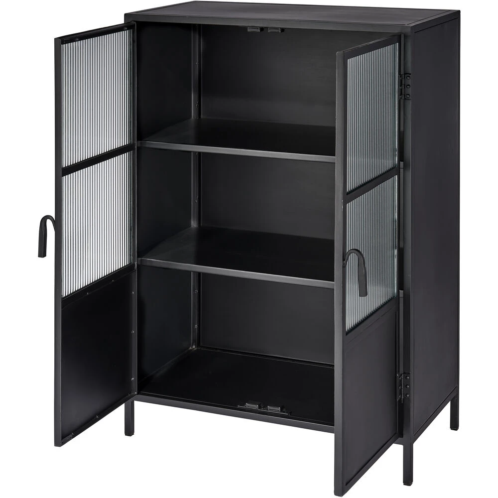 Vitrino Black 2 Door Dresser - Image 4
