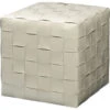 Ottoman 18 Inch Cream Ottoman