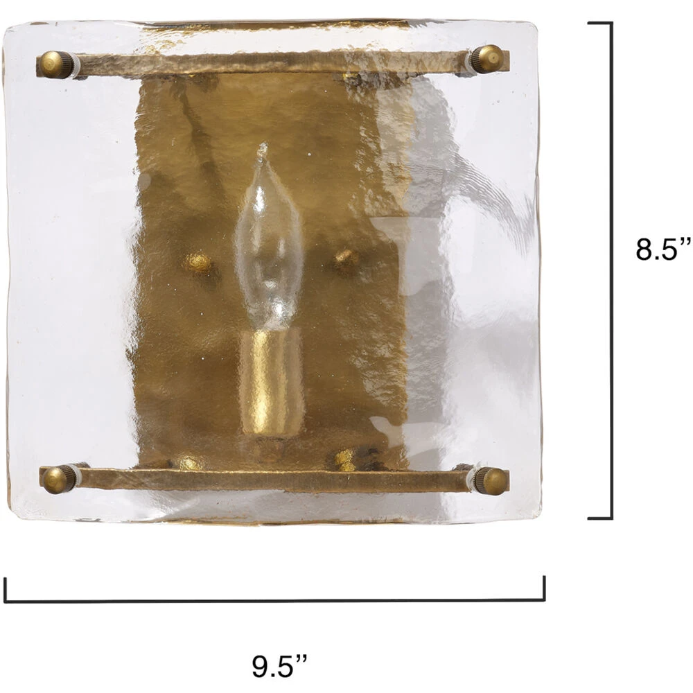 Glenn 1 Light 9.5 Inch Antique Brass Wall Sconce Wall Light - Image 3