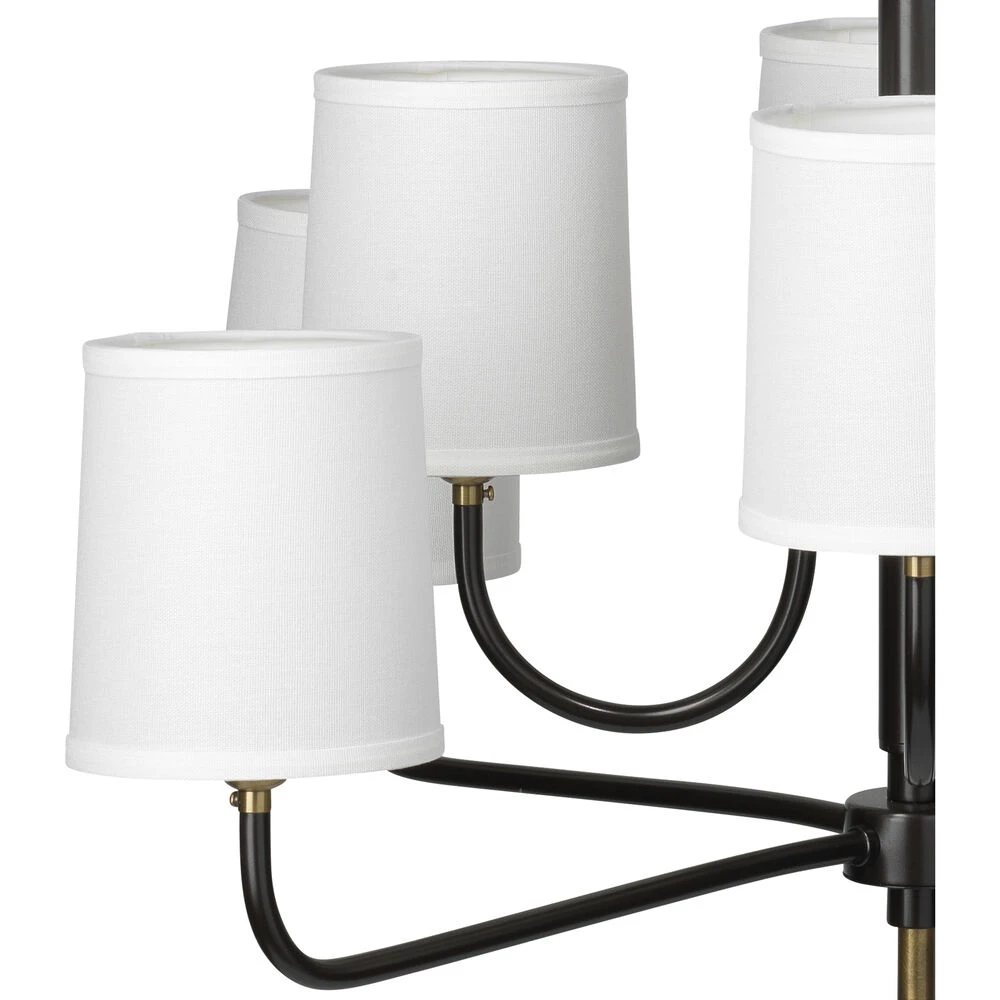 Lawton 8 Light 33 Inch Antique Brass Chandelier Ceiling Light - Image 2