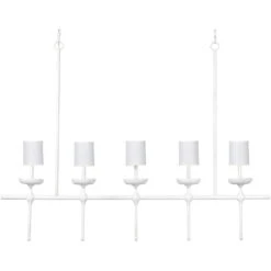 Providence 5 Light 66 Inch White Plaster Chandelier Ceiling Light