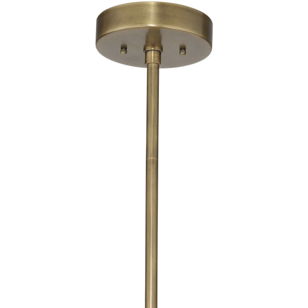 Upsala 8 Light 32 Inch Pale Lavender Agate & Antique Brass Chandelier Ceiling Light - Image 3