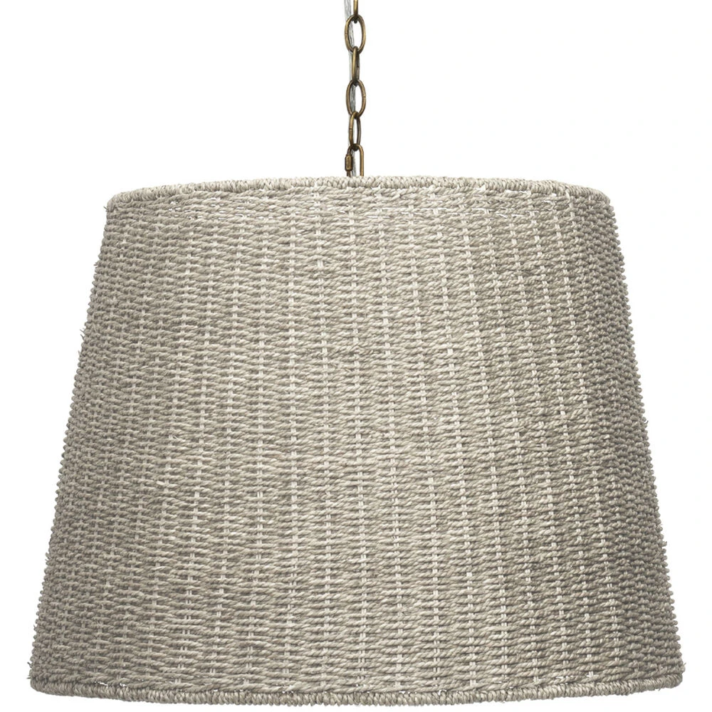 Willow 2 Light 24 Inch Natural Seagrass Chandelier Ceiling Light