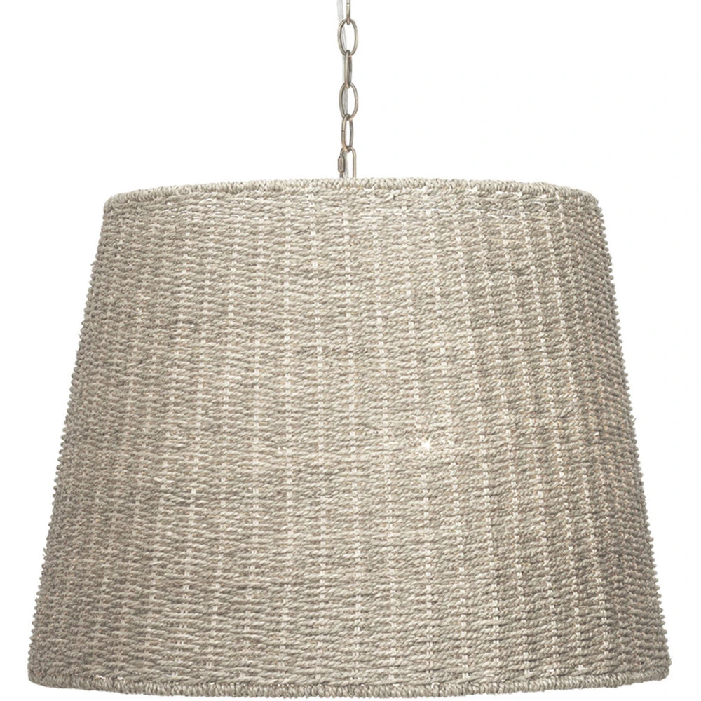 Willow 2 Light 24 Inch Natural Seagrass Chandelier Ceiling Light - Image 5