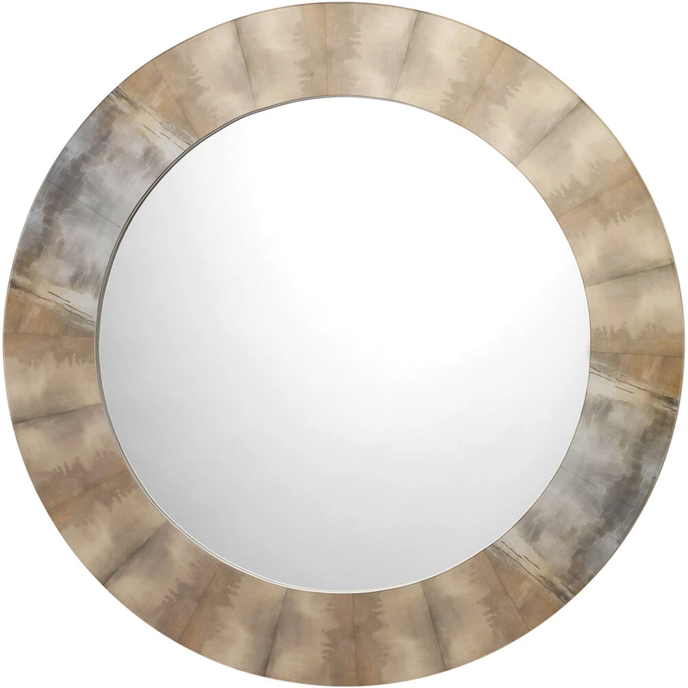 Cloudscape 36 X 36 Inch Taupe & Slate Lacquer Wall Mirror