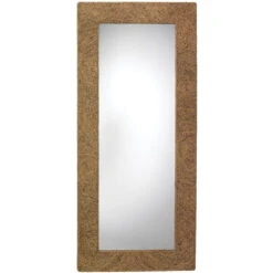 Harbor 80 X 35 Inch Natural Seagrass Floor Mirror