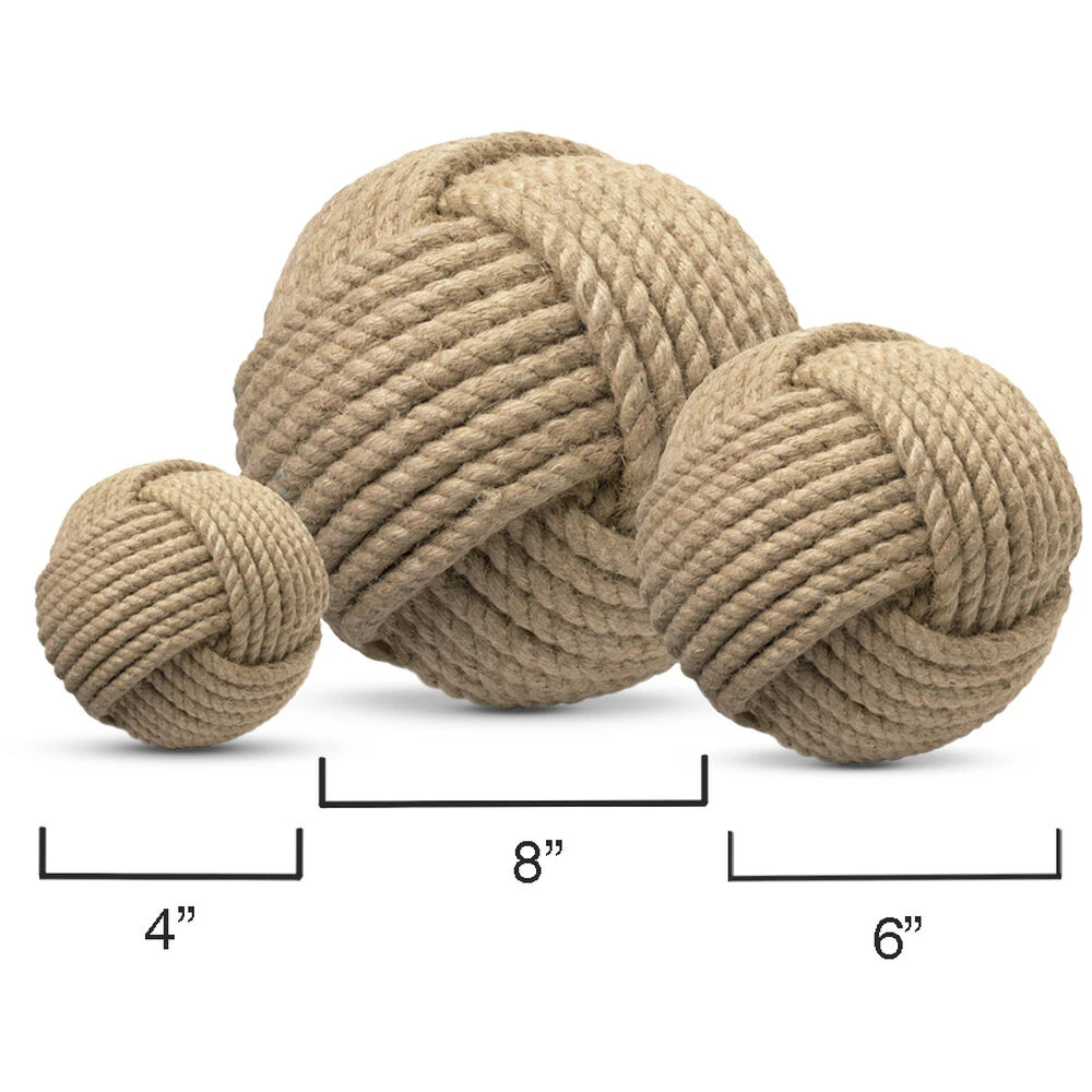 Jute Jute Balls, Set Of 3 - Image 3