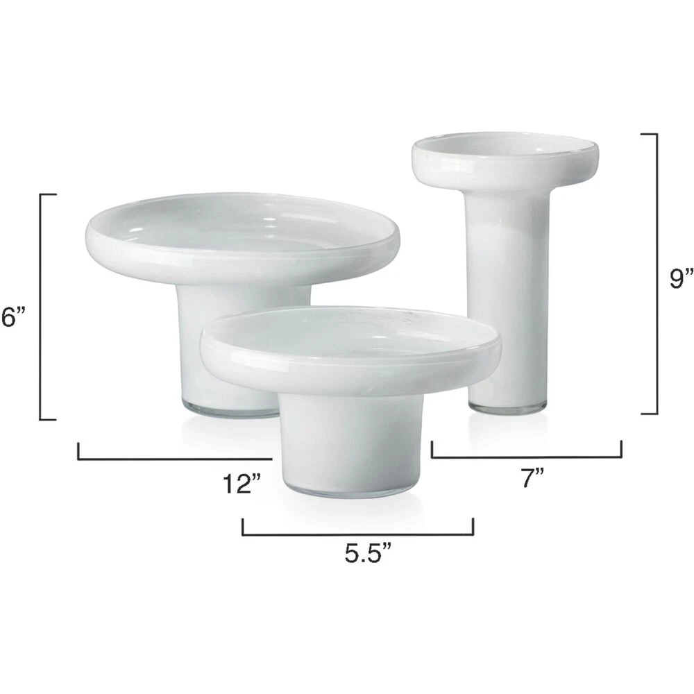 Bloom 9.5 X 7 Inch Vessels, Set Of 3 - Image 3