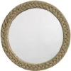 Braided Round 20 X 20 Inch Jute Mirror