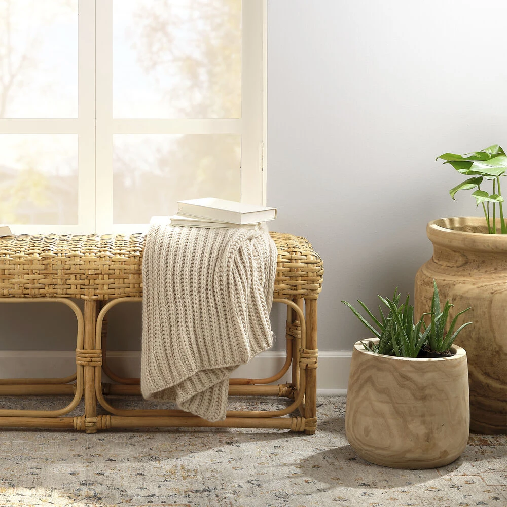 Brea 13.5 X 12 Inch Wooden Vase - Image 8