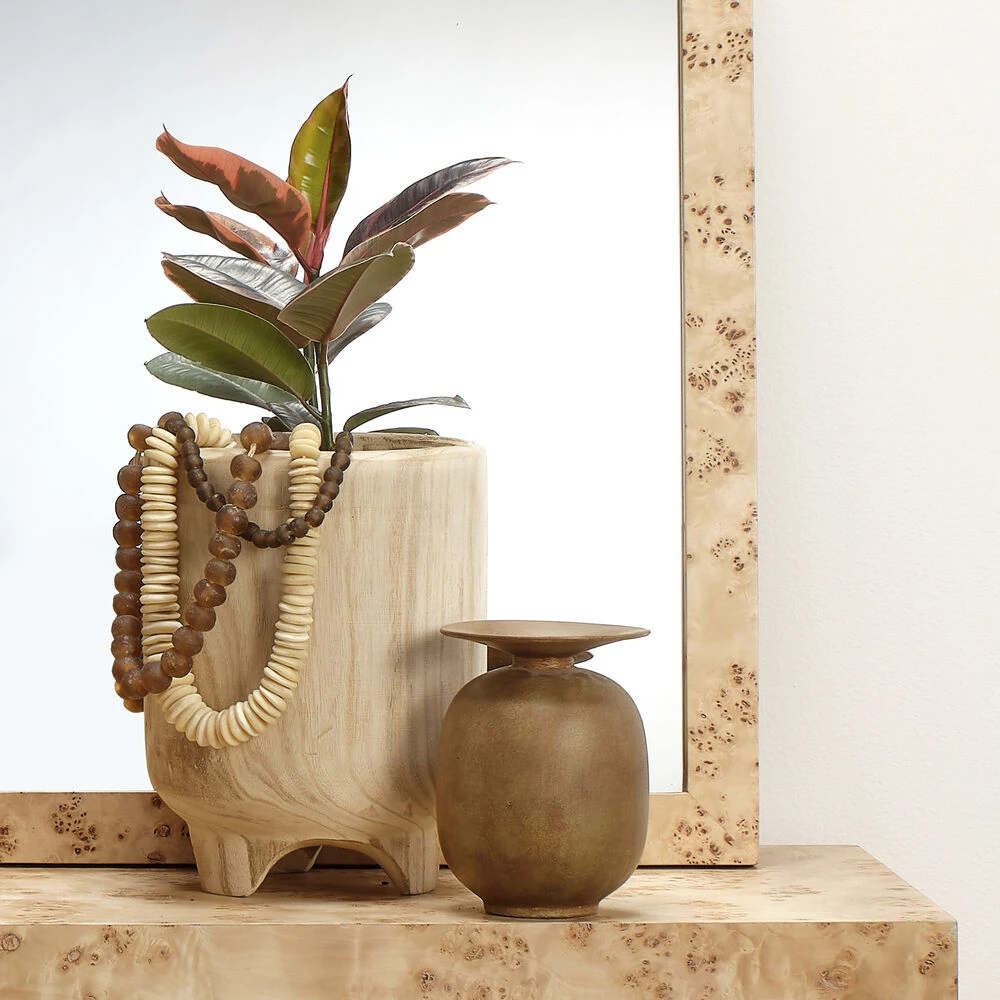 Canyon 12 X 9.5 Inch Wooden Vase - Image 2