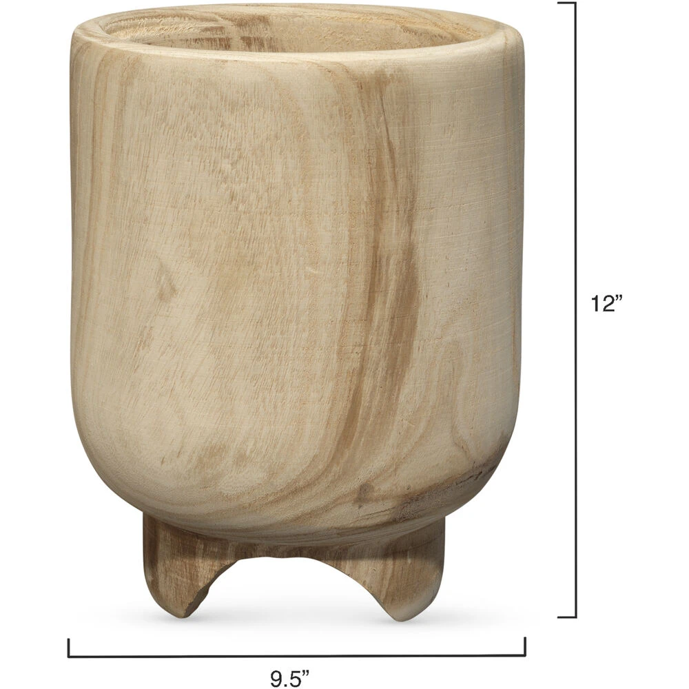 Canyon 12 X 9.5 Inch Wooden Vase - Image 3