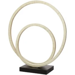 Helix Double Ring 17 X 16 Inch Sculpture