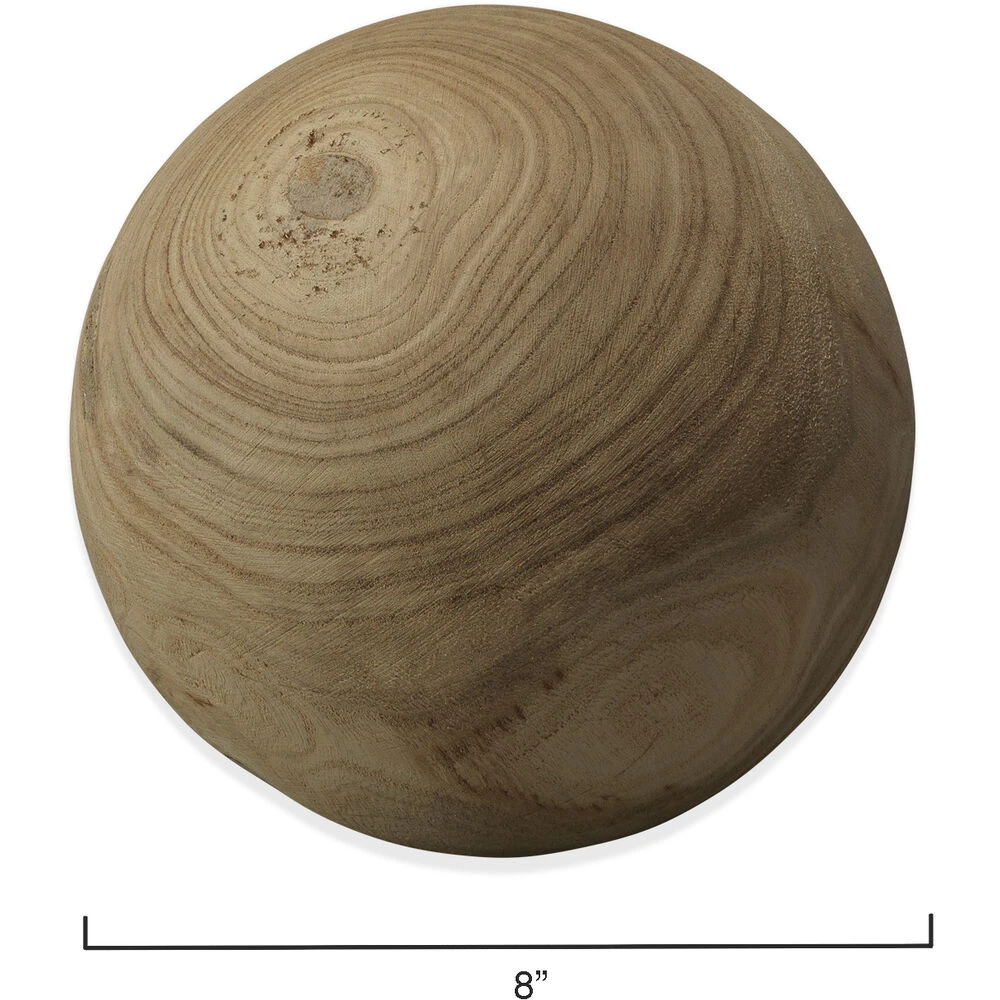 Malibu Natural Wood Wood Balls, Set Of 3 - Image 5