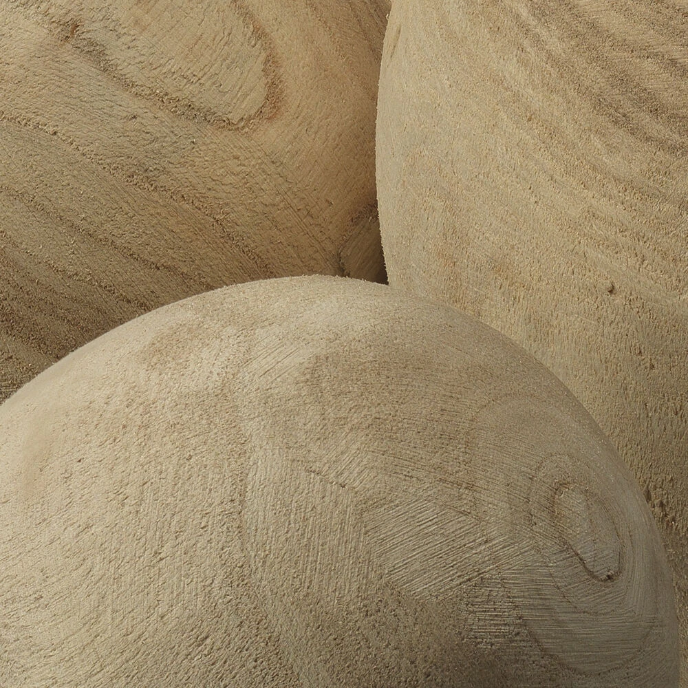 Malibu Natural Wood Wood Balls, Set Of 3 - Image 6