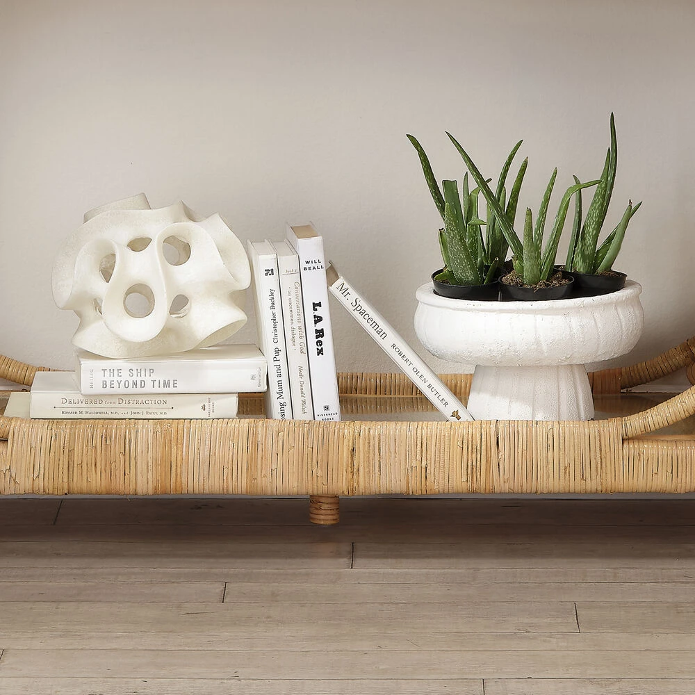 Ribbon White Decorative Sphere - Image 7