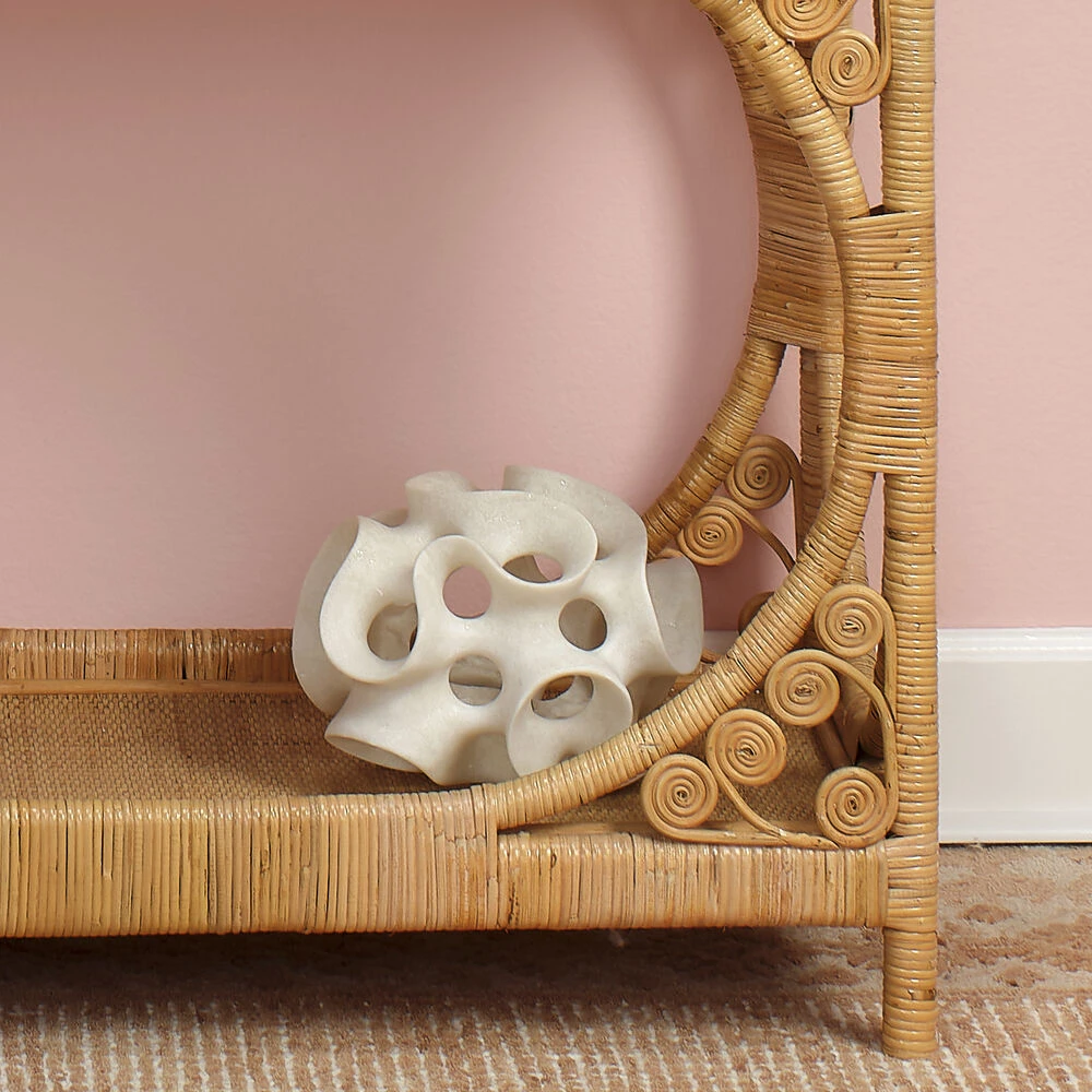 Ribbon White Decorative Sphere - Image 8