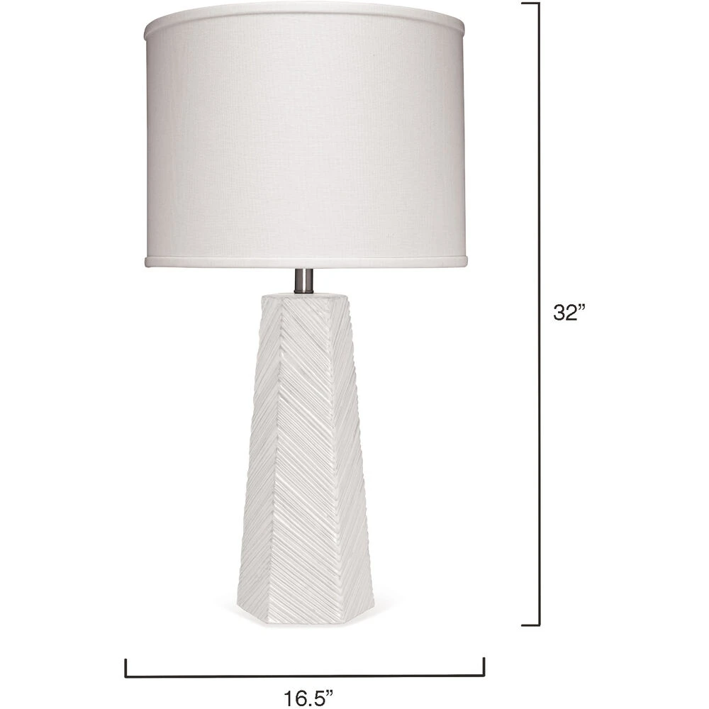 High Rise 32 Inch 150.00 Watt Cream Table Lamp Portable Light - Image 3