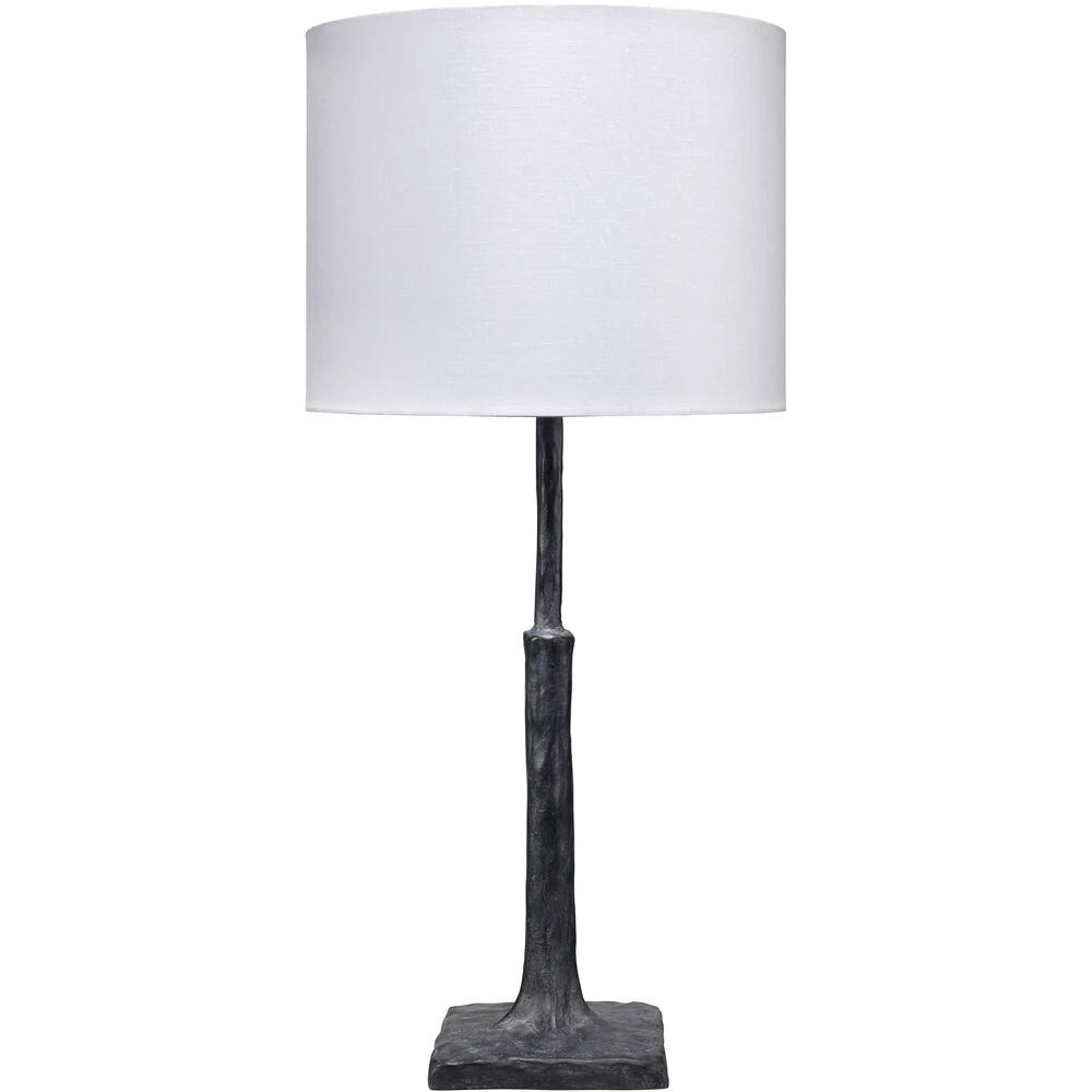 Humble 32 Inch 150.00 Watt Textured Charcoal Plaster Table Lamp Portable Light