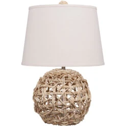 Maui 24.5 Inch 60 Watt Natural Table Lamp Portable Light