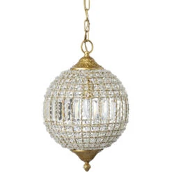 Crystal Orb Pendant Ceiling Light