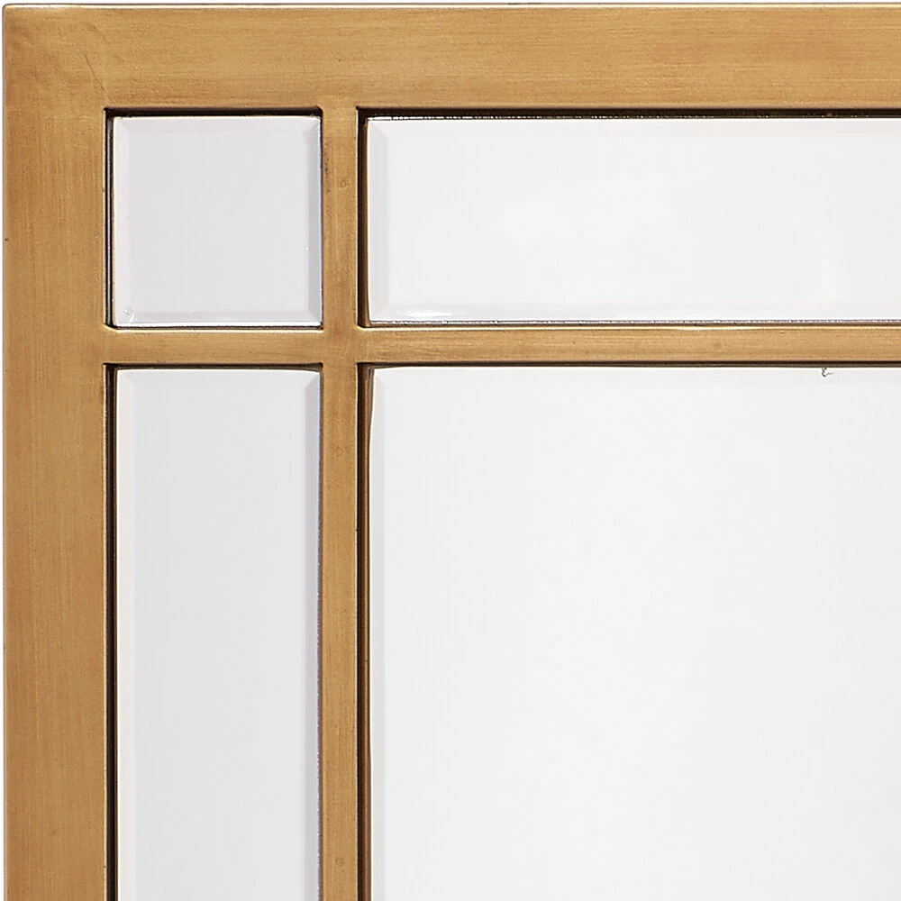 Chelsea 36 X 26 Inch Antique Brass Mirror - Image 4