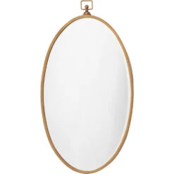 Wade 34 X 19 Inch Antique Brass Mirror