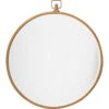 Zoe 27 X 24 Inch Antique Brass Mirror