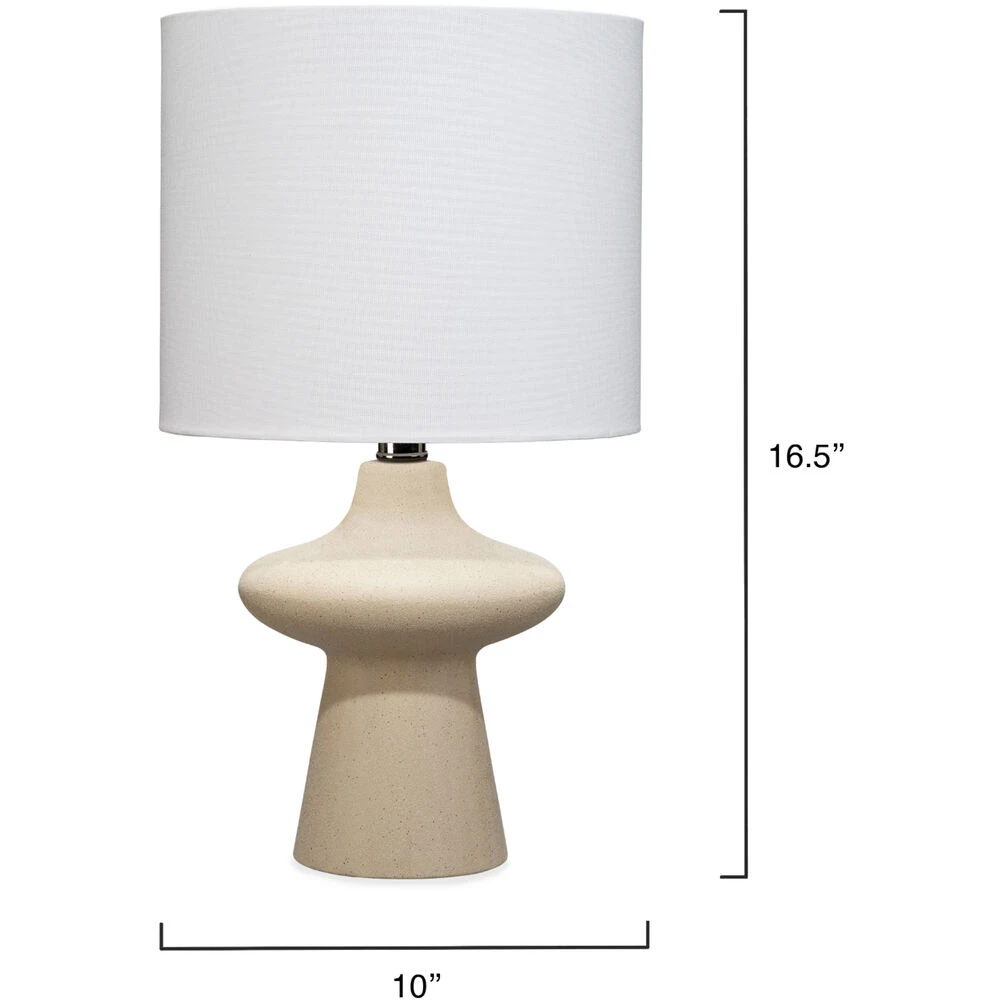 Oliver 16.5 Inch 60.00 Watt Beige Table Lamp Portable Light - Image 3